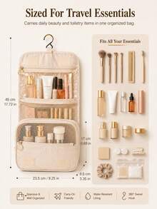 1pc Multi-Functional Travel Toiletry Bag, Portable Beach Bag, Towel Storage Bag, Suitable For Summer Vacation, Pool, Shower, Camping And Daily Use Bathroom Storage Bag - View 4