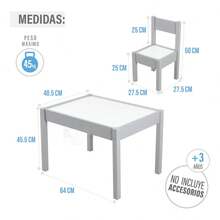 Kids Tables & Chairs - White - View 5