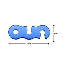 10pcs Outdoor Camping Aluminum Alloy Umbrella Rope Buckle Tent Pull Rope Accessories S-Type Wind Rope Buckle Three-Eye Open Rope Buckle - Multicolor - View 8