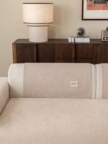 1 pièce Housse de canapé en chenille de couleur unie texturée, style minimaliste moderne, résistante aux griffures des animaux de compagnie, durable et résistante à l'usure, couverture complète antidérapante, lavable en machine et anti-poussière, convient pour la chambre, le salon, l'extérieur, les anciens canapés, les canapés droits et en L, toutes saisons, bohème, housse de canapé - Kaki - Voir 8