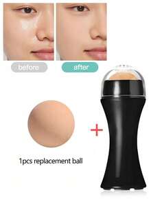 2/1pc Mini Volcanic Stone Oil Absorbing Roller, Facial Oil Absorbing Roller, Mini Portable Facial Oil Absorbing Stick, Powerful Oil Absorption Without Removing Makeup, Fresh All Day, Detachable And Washable, Reusable - Multicolor - View 9