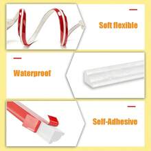 100/500cm Self Adhesive Flexible TPE Corner Trim Molding, Peel And Stick 3D Raised Wall Molding Trim, Half Round Decorative Strip For Baseboard, Wall Corner, Ceiling, Bathroom, Kitchen, DIY Home Decor - A - View 11