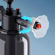 2L Hand Pump Foam Sprayer Car Wash Pressure Foam Cannon Cleaning Degreasing High-Pressure Foaming Tool Adjustable Nozzle Home Kitchen Auto Detailing Use, Without Battery - 2L - View 9