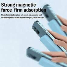 Slim Compact Magnetic Wireless Fast Charging Power Bank 5000mAh 15W Wireless Charge 22.5W PD Wired Charging Portable Phone Charger Strong Magnetic Suction Back To School Supplies Lightweight Charger Compatible With MagSafe For IPhone 17 16 Pro 15 Pro 14 Plus 13 Pro Max 12 School Supplies - 1PC - View 6