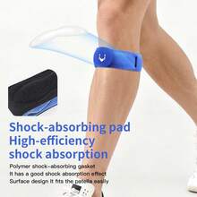 1pc Adjustable Sports Patellar Tendon Band Knee Strap, Lightweight Flexible Knee Brace For Men Women Running Basketball - Multicolor - View 4