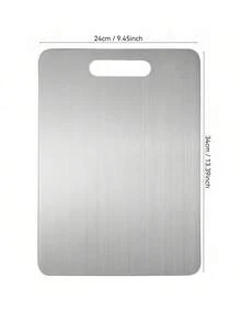 Silver Stainless Steel Cutting Board, Durable Kitchen Chopping Board, Cutting Mat, Kitchen Cutting Board, Kitchen Tool, Suitable For Cutting Vegetables, Fruits, Chicken And Beef, Multi-Functional Kitchen Tool, Ideal For Outdoor Camping - View 14