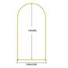 6FT Wedding Arch Door Backdrop Stand Flower Display Frame Backdrop Metal Rack - View 12