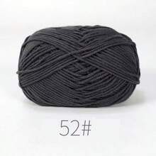 EDCUEBE7 1件/約50g 混色手工鉤針毛線套組，柔軟舒適的編織毛線，多用途適用於鉤針錢包、衣物、地毯及其他手工項目，非常適合DIY情人節禮物，製作錢包、手提包等（隨機包裝） - 單色 - 查看 53