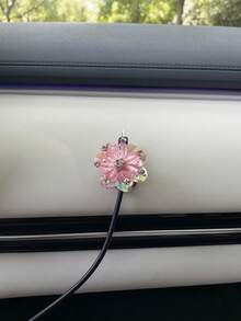1PC Faux Crystal Bead Car Dashboard Data Cable Organizer Magnetic Cable Management Clip (Charging Cable Not Included) - Multicolor - View 11