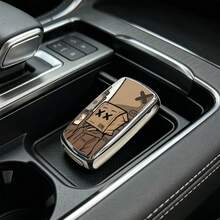 1pc Car Key Case-Fashion Prints,Suitable For Jetta Mk6, Polo Mk5, Golf Mk6, Tiguan Mk1, Passat B7, Passat NMS, Caddy Mk3, Beetle, Amarok, Touran Mk1. Advanced Soft-Touch, Does Not Block Signal, Unisex. - 3 Button Model AA - View 9