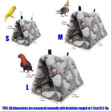 1pc Soft Comfortable Warm Plush Material Heart Pattern Triangle Hammock Bird Nest Suitable For Tiger Parakeet, Cockatiel And Other Small To Medium Parrots Sleeping Resting Playing Multiple Sizes And Colors Available With Detachable Metal Hook For Easy Cleaning Autumn And Winter Use - View 2