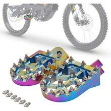 Electric Off-Road Motorcycle Wide Foot Pegs CNC Suitable For Surron Sur Ron LBX ERide Pro SS 2.0 3.0 E-Ride Pro SR/S 79 Bike Falcon GT Ventus One Quenching - A - View 1