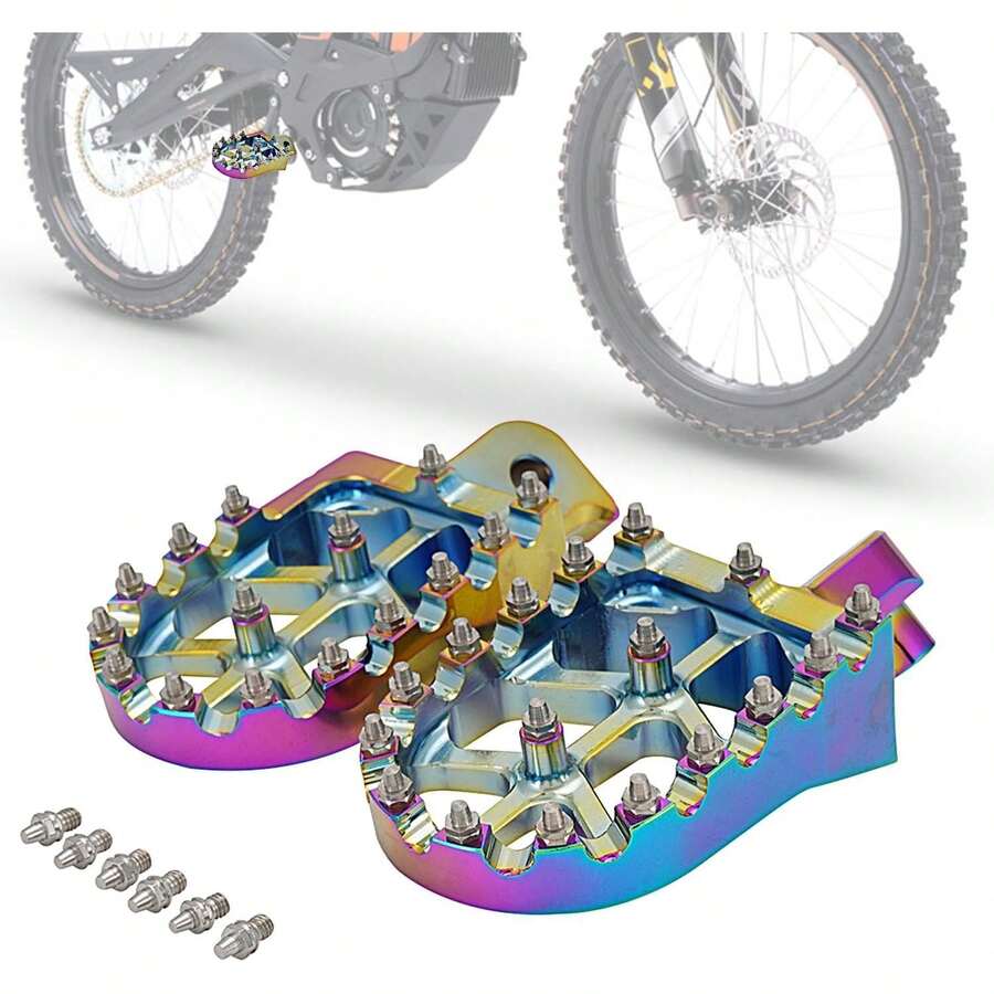 Electric Off-Road Motorcycle Wide Foot Pegs CNC Suitable For Surron Sur Ron LBX ERide Pro SS 2.0 3.0 E-Ride Pro SR/S 79 Bike Falcon GT Ventus One Quenching - A - View 1