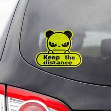 Reflective Stickers For Cars Keep The Distance Sticker Weather Proof Car Stickers Waterproof Panda Stickers For Trucks - A - View 5