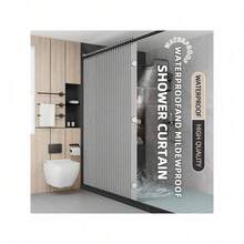 Shower Curtain Liners - Dark Gray - View 1