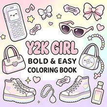 American Vintage Bold Easy-To-Color Book, Suitable For All Ages! Cute Vintage Hamburger, Vinyl Record, Cassette Tape And Western Cowboy Boot Sticker Pages, Nostalgic Stress-Relief Art Activity, Perfect Vintage American Gift For Vintage Lovers - LJ-064 (American Vintage) - View 2