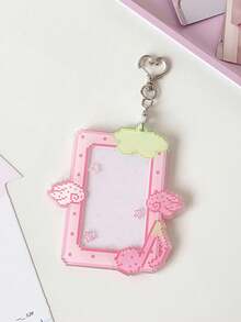 1 PC Pixel Style Angel Card Holder, 3-Inch Storage And Protection Case, Idol Idol Idol Card Display Pendant Set, First Day Of School - Multicolor - View 12