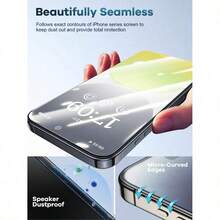 1pc Anti-Peeping Tempered Glass Screen Protector, Compatible With IPhone 17/16/15/14 Plus/13/12/11 Pro Max (6.1/6.7 Inch), XR/XS Max, Full Coverage Privacy Protection, Dust-Free Installation Box, Clear View, Side Anti-Peeping, Anti-Fingerprint, Waterproof And Scratch-Resistant, Suitable For X-16 Series - Black - View 4