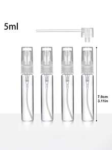 5ml/10ml 便攜式可充填香水噴霧瓶,玻璃瓶身塑膠壓噴頭,迷你輕量旅行噴霧器,空樣品瓶,防漏 - 彩色 - 查看 12