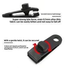 10入帳篷拉繩固定夾，戶外露營天幕拉繩掛鉤，防雨布遮陽網配件，帳篷防風固定夾 - 彩色 - 查看 6