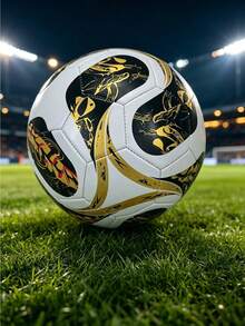 1pc Size 5 Standard Soccer Ball, Indoor/Outdoor Universal, Competition Training Ball, Gift Inflatable PU Leather Multicolor Team Sports Football (Football Shipped Deflated) - Multicolor - View 4