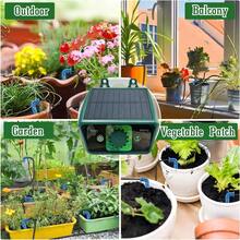 Solar Powered Automatic Watering System Kit, Suitable For Indoor & Outdoor, Programmable Compact Design, Auto Drip Irrigation Pump For Indoor/Outdoor, No Need To Worry About Lack Of Water, Auto Shut Off, Suitable For 10-12 Plants - Solar Powered - View 7