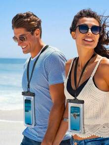 Universal Waterproof Phone Pouch, Waterproof Phone Case, Compatible With IPhone 14/13/12/11 Pro Max/XS Plus, Compatible With Galaxy S22/S23 Phones, 3D Waterproof Phone Bag, Suitable For Vacation, Compatible With Multiple Phone Models - Multicolor - View 4