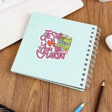 3Inch 1PC Jesus Faith Christian Sticker, Cute Minimal Scripture Inspired Design For Laptops, Notebooks, Water Bottles, Cups, Journals, Lockers, Perfect Gift For Students, Teachers, Office Workers, Creatives, And Faith Inspired Decor Lovers - Multicolor - View 5