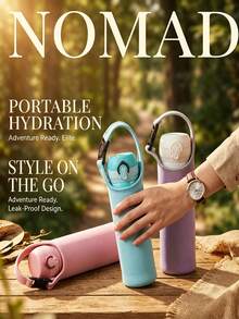 Multifunctional Cup Holder To Absorb Shocks And Keep Temperature Steady Washable Elastic With Shoulder Strap For Outdoor Enthusiasts Lightweight Insulated Cup Sleeve Perfect For Hands Free Hydration During Daily Commute Travel Essential Gym - Multicolor - View 4