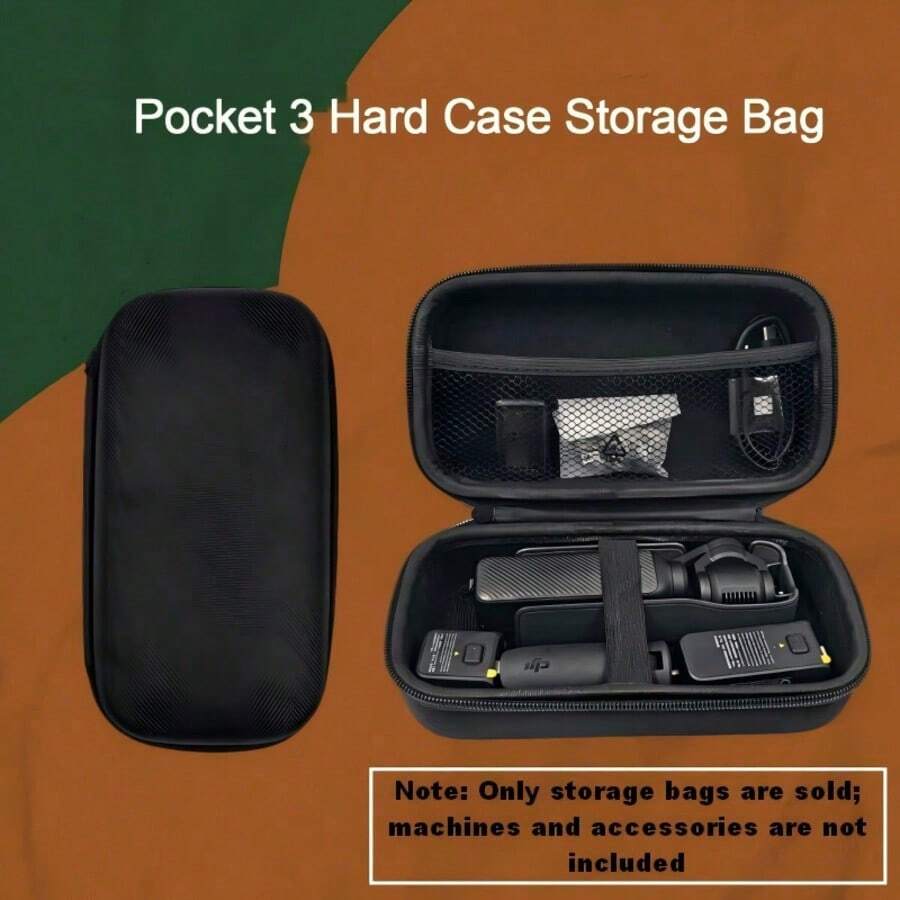 Pocket 3/4 Portable Storage Bag Osmo Pocket 3 Dedicated Portable Storage Box, Suitable For Osmo Pocket 3, Hard Shell Travel Storage Protective Case, With Wrist Strap - View 1
