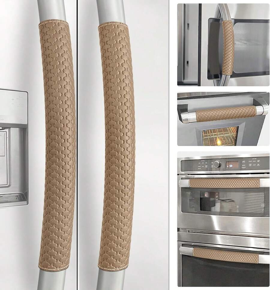 Refrigerator Door Handle Covers, Set Of 6, Performance Appliance Handle Covers, Non-Slip Fridge Door Handle Covers, Keep Your Kitchen Clean - ColorA - View 1