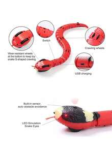 Smart Interactive Cat Toy, Automatic Electric Snake, Cat Teaser Game, USB Rechargeable, Suitable For Cats, Dogs And Other Pets, Self-Play Kitten Hunting Toy - View 9