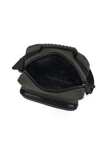 1pc Solid Color Casual Fashion Backpack Nylon Fabric Zipper Closure Minimalist Men's One Shoulder Crossbody Handbag Suitable For Daily Commute Work Business Meetings - Multicolor - View 10