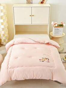 1pc Children's Quilt, Premium Handmade Heat Transfer Print, Soft, Breathable, Warm And Comfortable Children's Quilt, Animal Pattern Design, Best Gift For Children - Multicolor - View 3