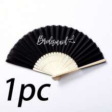 Wedding Silk Folding Fan, Suitable For Wedding Occasions, Decoration Items For The Bride's Party, Or As A Gift For Bridesmaids Or Wedding Decorations. - Multicolor - View 12