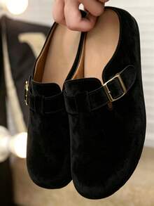 Men's Slippers, Fashionable & Versatile, Thick Soft Sole, Slip-On Casual Sandals - Black - View 3