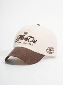 1 Stück Herren The Mare Club Collective Trucker Cap, personalisierte Buchstaben-Stickerei Baseballkappe, Street Fashion 5-Panel Kappe, Outdoor Sonnenschutz Freizeitkappe für Frühling/Herbst Reisen, Strandurlaub - Verschiedenfarbig - Übersicht 6