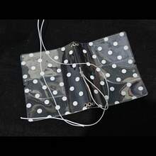 Cute Polka Dot Transparent PVC Mini Binder Cover, Transparent Plastic Pocket Notebook Protector, Macaron Color/White Polka Dot Loose-Leaf Planner Shell, DIY Scrapbook Decoration Stationery Accessories - A - View 5