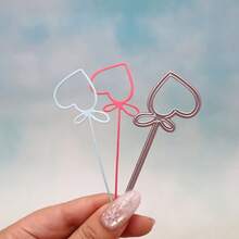 1 khuôn cắt kim loại hình trái tim để dập nổi, làm thiệp, scrapbook và album ảnh, phù hợp cho Halloween, Giáng sinh, sinh nhật và đám cưới, dùng cho làm scrapbook thủ công, thiệp chúc mừng - Tim - Xem 2
