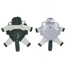 Full Coverage Pet Raincoat, High-Performance Waterproof Fabric With Breathable Mesh Lining To Prevent Fur Clumping; Features Elevated Transparent Eye-Protection Brim To Block Mud And Water Splashes On Rainy Days, High-Visibility Reflective Strips For Nighttime Walks. Detachable Tail Cover With Buttons For Easy Cleaning; Back Leash Hole And Adjustable Belly Straps Fit Various Small To Medium Dogs, Secure Snap Buttons For Easy On And Off, Full Leg Coverage To Keep Paws Dry, Suitable For Schnauzer, Teddy, Bichon And Other Small Dogs, Durable And Dirt-Resistant Waterproof Dog Raincoat For Outdoor Rainy Walks. - Army Green - View 11