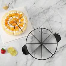 1 buah Pembagi Bulat Seragam, Digunakan untuk Memotong Menjadi Blok yang Rata. Alat Pemotong Keju/Makanan Penutup. Alat Pembuat Kue Rumahan yang Menghemat Waktu. Aman untuk Mesin Pencuci Piring, Tidak Membutuhkan Daya Listrik. - MultiWarna - View 2