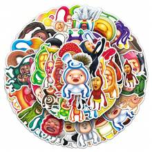 50張趣味 K-OBITOS 系列貼紙，K-OBITOS 農場精靈抽象動漫風禮品塗鴉貼紙，適用於筆電、手機、汽車、滑板、水壺、手帳、日記本、剪貼簿 - I - 查看 5