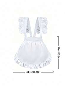 1pc Practical Women's Cross-Back Apron, Large Pocket Design, Suitable For Home Kitchen, Restaurant, Cafe, Cooking And Gardening, Household Cleaning Protection Apron - Multicolor - View 14
