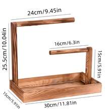 1pc Wooden Parrot Perch, Reduces Destructive Chewing And Boredom Behaviors, Suitable For Resting, Chewing And Feeding, Perfectly Meets Daily Bird Cage Activity Needs, Multi-Functional Exercise And Play Perch - A - View 11