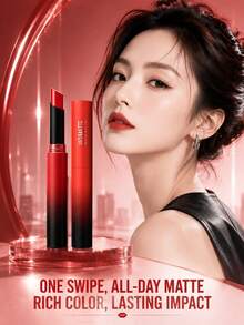 Maybelline 美寶林 Matte Mist Slim 唇膏 #299 1.7g，巧克力色調，霧面妝效，不乾澀，輕盈絲滑，豐盈唇部，日常上鏡妝容 - 美寶蓮霧感霧面細管唇膏 299 - 查看 3