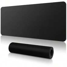 Extra Large Desk Pad Mouse Pad, Premium Non-Slip Textured Washable Rectangular Pad, Suitable For Office Home Gaming Computer Keyboard, Abstract Art Mouse Pad, Study Room Desktop Decoration Set, Back To School Desktop Accessories, Office Supplies - Black - View 2