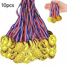 Gold Plastic Award Medal - Shiny Gold Crown Pattern Decorated Medal, Suitable For Sports, Games, Competitions, Talent Shows, Parties And Party Gifts - Multicolor - View 7
