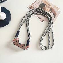 1PC Colorful Cat Phone Case Back Clip With Long Crossbody Strap, Creative Women's Neck Hanging Long Rope, Outdoor Crossbody Chain, Ins Style Long Phone Lanyard, Durable And Sturdy Woven Strap - Multicolor - View 12