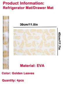 1/4pcs Waterproof Refrigerator Mat - Moisture-Proof, Non-Slip, Washable And Reusable. Made Of EVA Material With Novel Lemon Pattern. Suitable For Refrigerator And Kitchen Decoration. Door Mat, Personalized Gift, Kitchen Essential, Tool, Kitchen Gadget, Kitchen Supplies, Sushi, Cooking, Kitchen, Kitchen Accessories - Multicolor - View 13