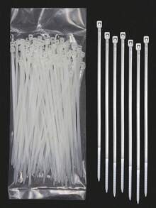 100/200pcs/Pack Multi-Color Self-Locking Nylon Cable Ties, Garden Binding Straps, Ratchet Design, Tighter When Pulled, High Load-Bearing, High Tensile Strength, Durable Self-Locking Plastic Cable Ties, Suitable For Home, Garden, Garage, Workshop, Christmas - A - View 1